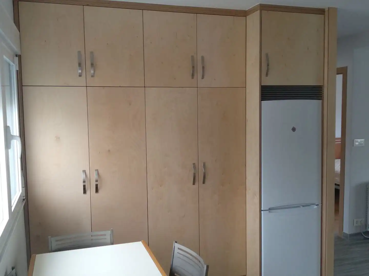 Kitchen of Flat for rent in Santiago de Compostela   with Heating, Terrace and Furnished