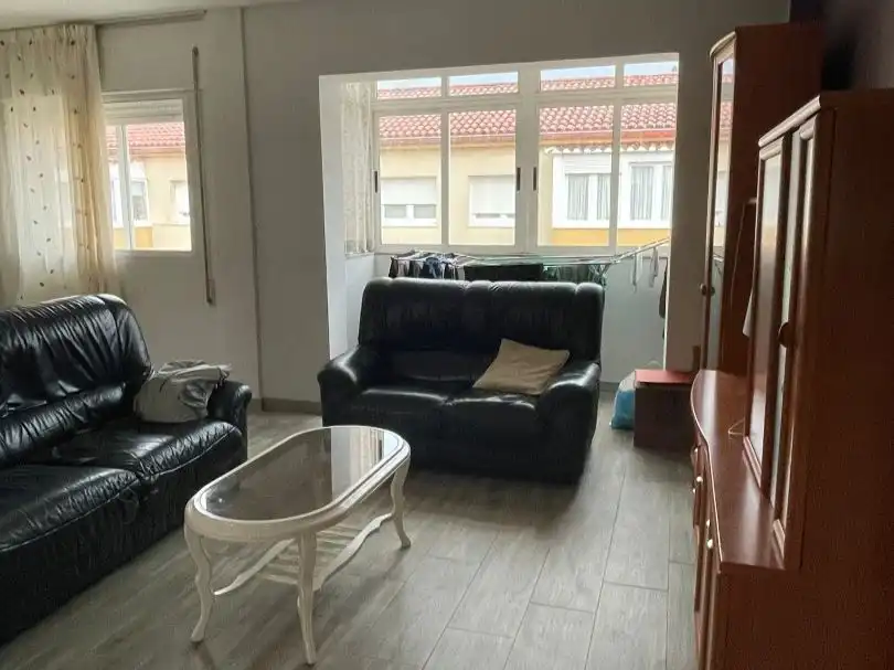 Living room of Flat for rent in Santiago de Compostela   with Heating, Terrace and Furnished