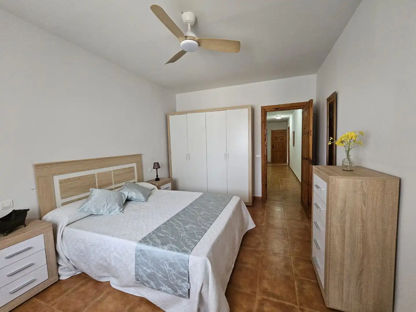 Flat for rent in Los Cigarrales-La Bastida Bedroom of Flat for rent in Toledo with Air Conditioner, Heating and Private garden