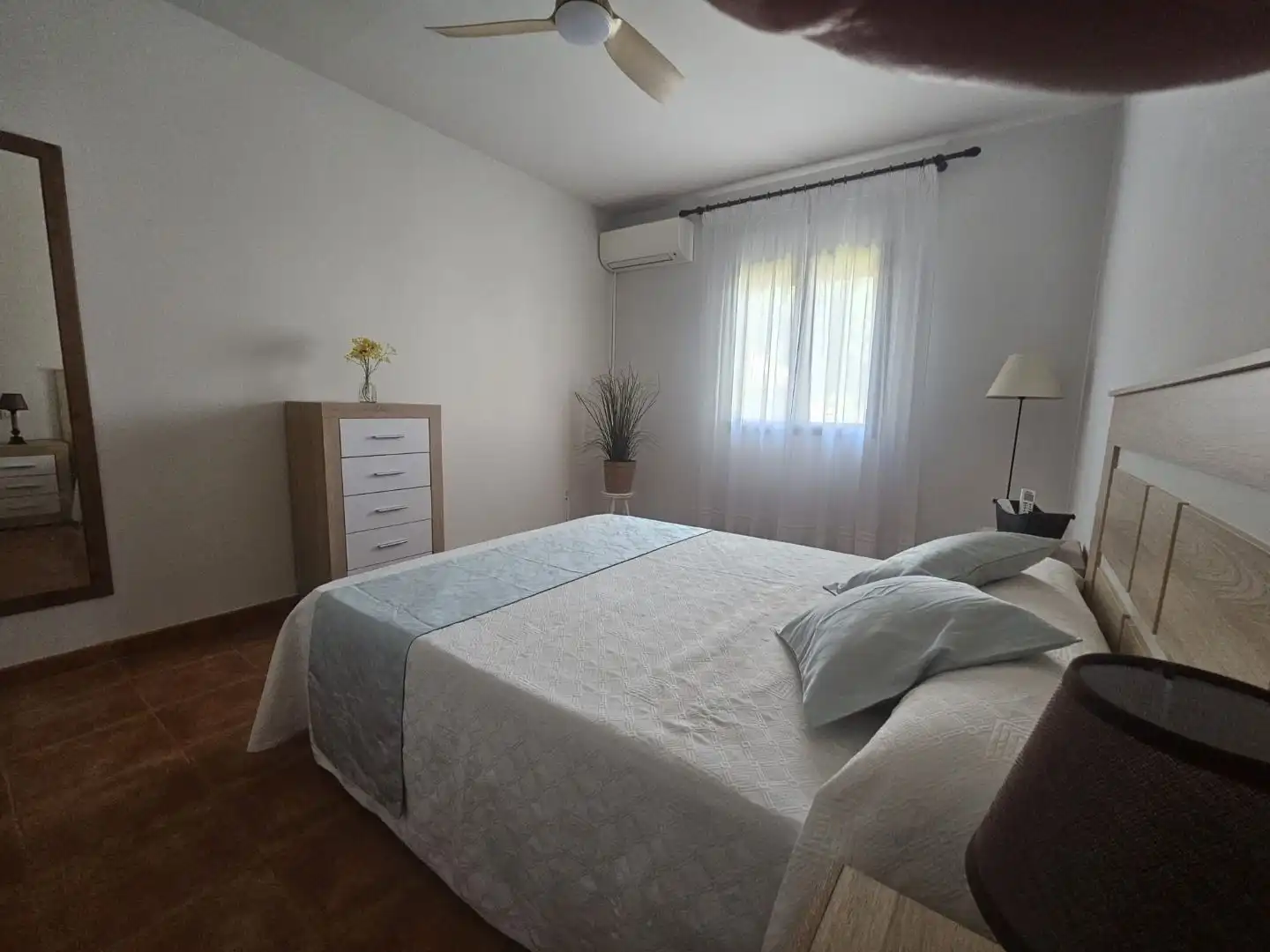 Flat for rent in Los Cigarrales-La Bastida Bedroom of Flat for rent in Toledo with Air Conditioner, Heating and Private garden