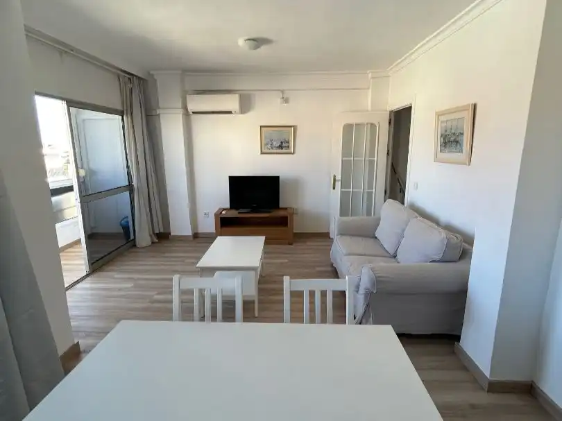 Flat for sale in Calle Héroe de Sostoa, 152, La Luz - El Torcal Living room of Flat for sale in Málaga with Air Conditioner, Parquet flooring and Terrace