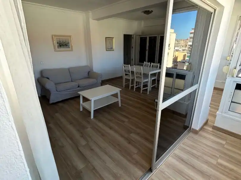 Flat for sale in Calle Héroe de Sostoa, 152, La Luz - El Torcal Living room of Flat for sale in Málaga with Air Conditioner, Parquet flooring and Terrace