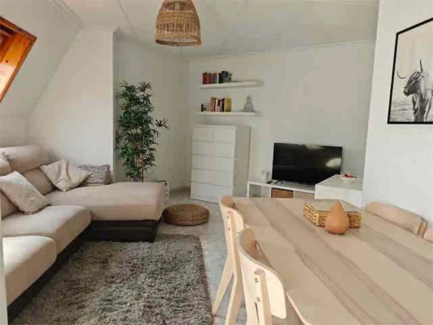 Sala de estar de Apartamento de alquiler en Cabana de Bergantiños