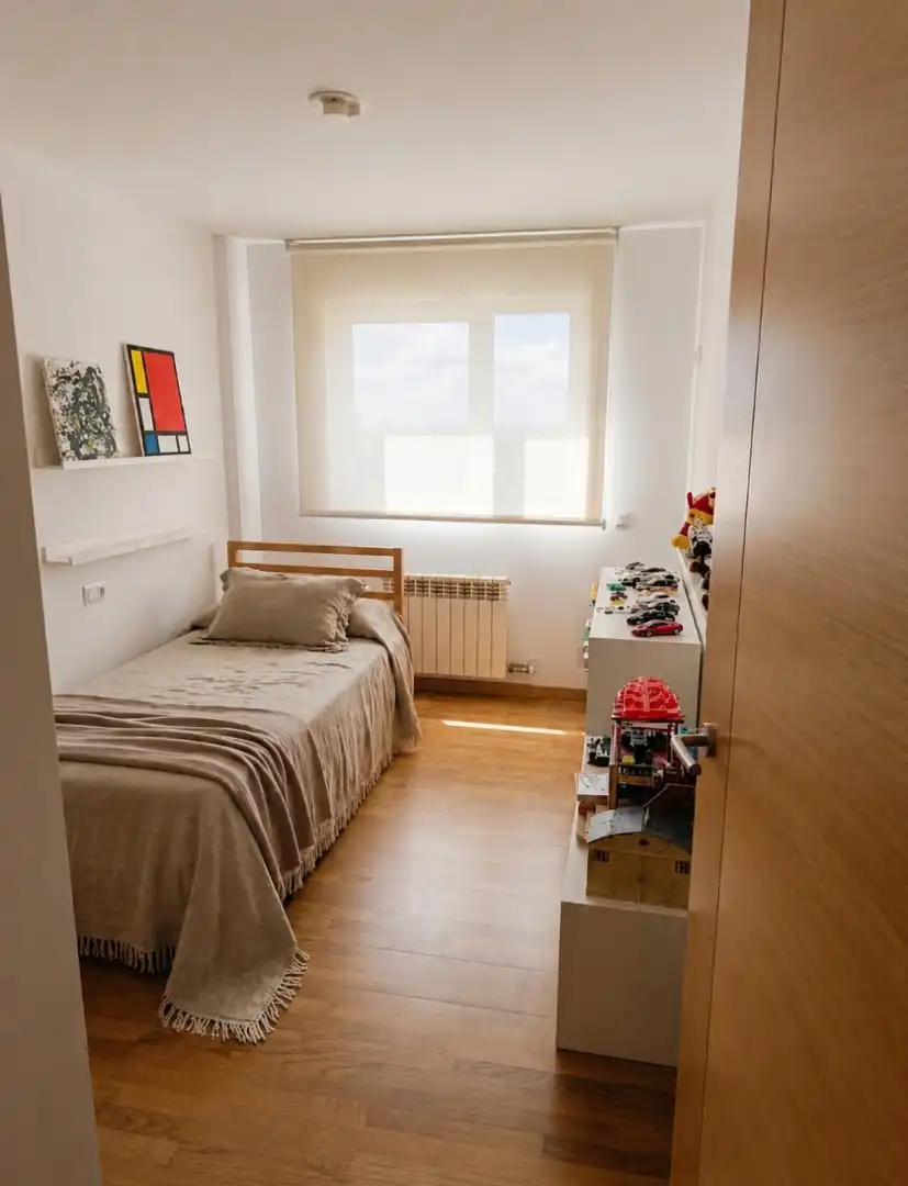 Flat for rent in Rúa de Josefa García Segret, 6, Castiñeiriño - Cruceiro de Sar Bedroom of Flat for rent in Santiago de Compostela with Heating, Parquet flooring and Furnished