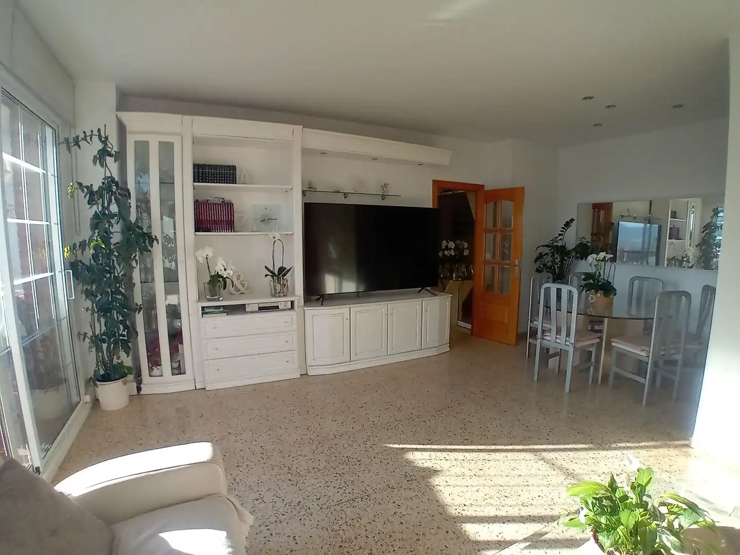 Sala de estar de Piso para compartir en Barcelona con Calefacción, Terraza y Videoportero
