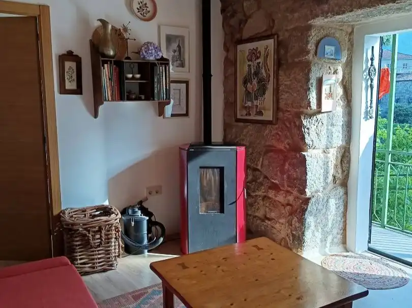 Wohnung zum Verkauf in Lugar a Ponte, 65, A Arnoia Wohnzimmer von Wohnung zum Verkauf in A Arnoia mit Heizung, Privatgarten und Abstellraum