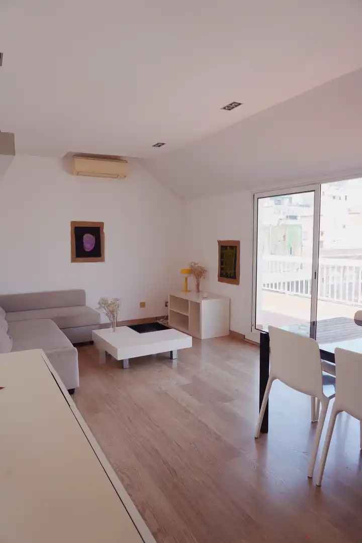 Ático en venta en Carrer de Luis Antúnez, 10, Gràcia Sala de estar de Ático en venta en Barcelona Capital con Aire acondicionado, Terraza y Balcón