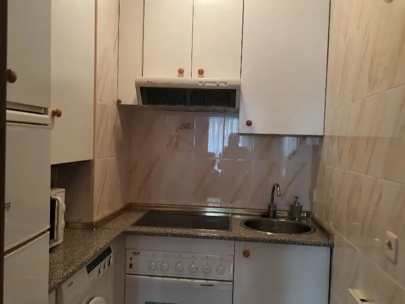 Cocina de Apartamento de alquiler en Palencia con Calefacción, Parquet y Amueblado