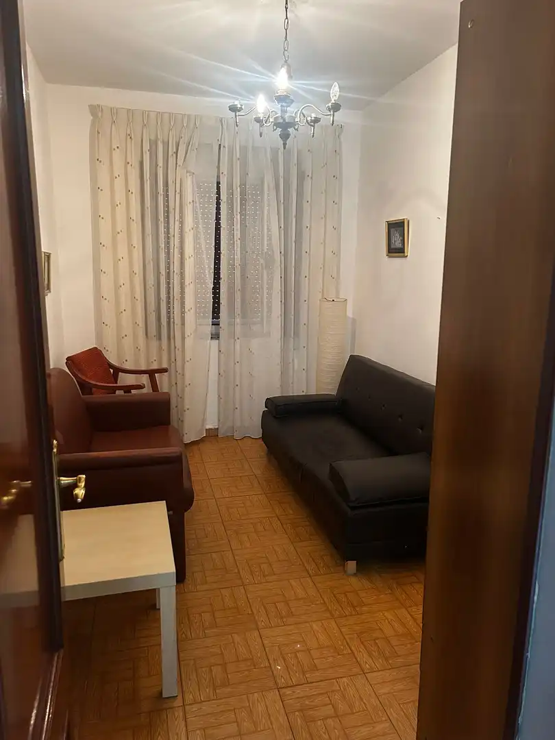 Living room of Flat for rent in Langreo  with Parquet flooring and Furnished