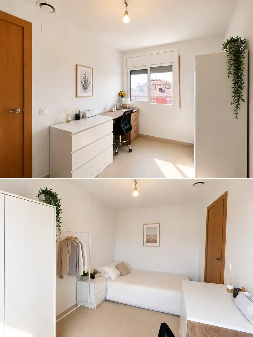 Zimmer in Carrer de Josep Molins, 10, Parets del Vallès Schlafzimmer von Wohnung zur untervermieten in Parets del Vallès mit Klimaanlage, Heizung und Terrasse