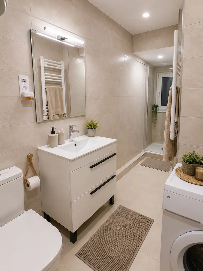 Zimmer in Carrer de Josep Molins, 10, Parets del Vallès Badezimmer von Wohnung zur untervermieten in Parets del Vallès mit Klimaanlage, Heizung und Terrasse