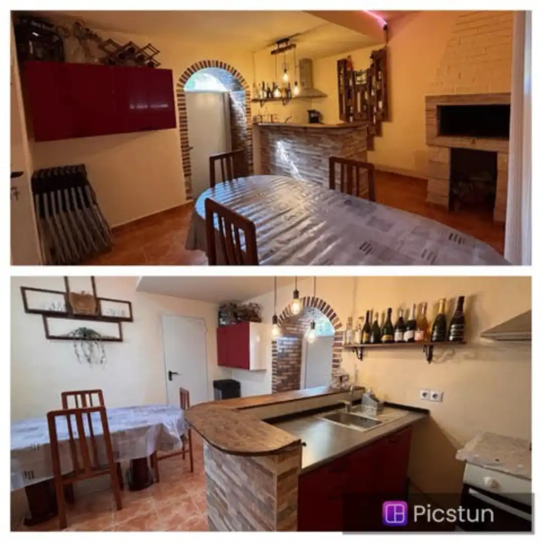 Einfamilien-Reihenhaus zum Verkauf in Salillas de Jalón Küche von Einfamilien-Reihenhaus zum Verkauf in Salillas de Jalón mit Heizung, Privatgarten und Terrasse