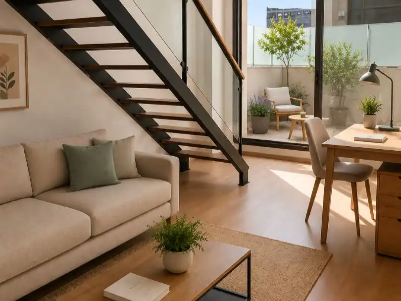 Loft de alquiler en Calle las Fábricas, 1, Parque Ondarreta - Urtinsa Sala de estar de Loft de alquiler en Alcorcón con Aire acondicionado y Terraza