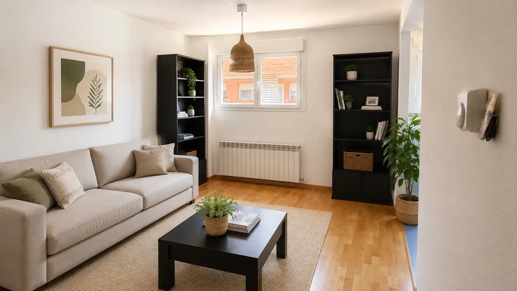 Wohnung zum Verkauf in Calle Gil Tarín, 12, La Muela Wohnzimmer von Wohnung zum Verkauf in La Muela mit Heizung, Parkett und Abstellraum