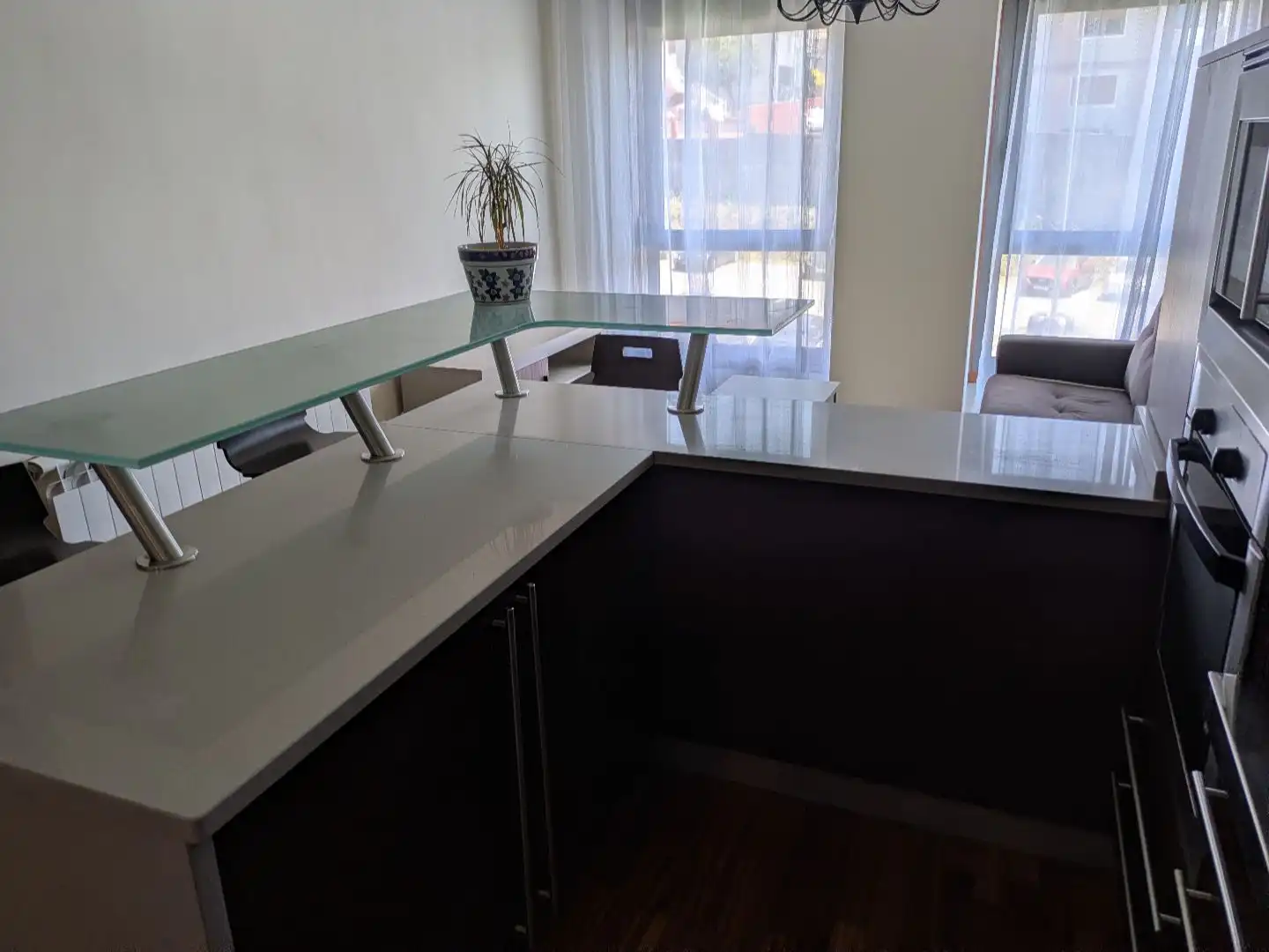 Kitchen of Flat for rent in Vigo   with Heating, Parquet flooring and Storage room