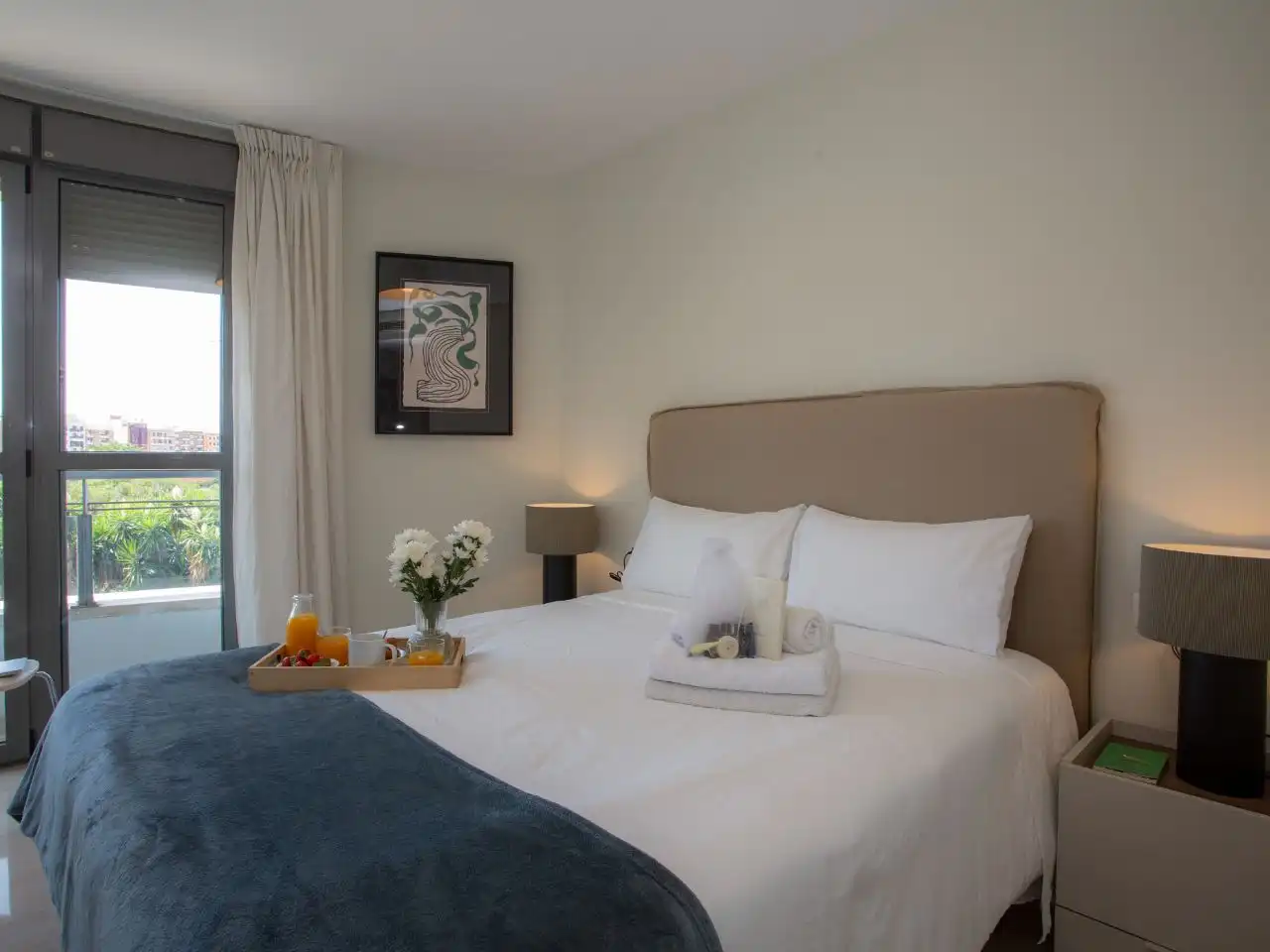 Flat for rent in Avinguda de França, 1, Penya - Roja - Avda. Francia Bedroom of Flat for rent in Valencia with Air Conditioner, Heating and Terrace