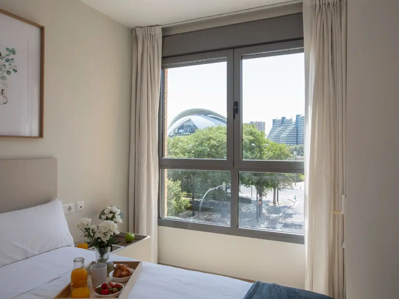 Flat for rent in Avinguda de França, 1, Penya - Roja - Avda. Francia Bedroom of Flat for rent in Valencia with Air Conditioner, Heating and Terrace