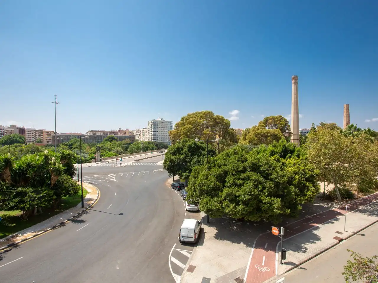 Flat for rent in Avinguda de França, 1, Penya - Roja - Avda. Francia Exterior view of Flat for rent in Valencia with Air Conditioner, Heating and Terrace