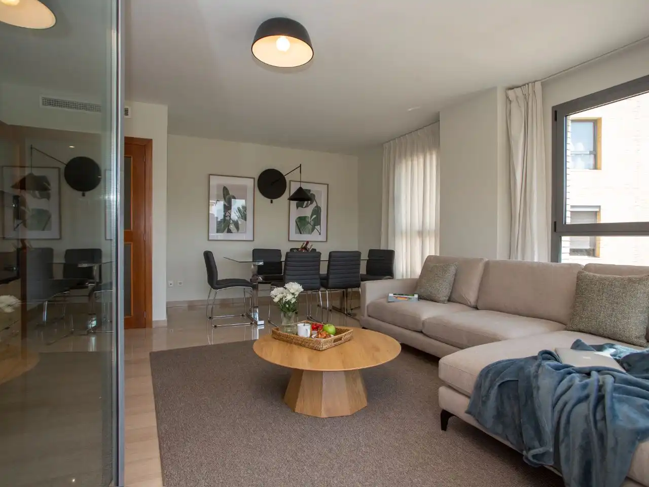 Flat for rent in Avinguda de França, 1, Penya - Roja - Avda. Francia Living room of Flat for rent in Valencia with Air Conditioner, Heating and Terrace
