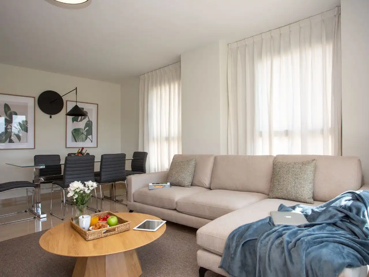 Flat for rent in Avinguda de França, 1, Penya - Roja - Avda. Francia Living room of Flat for rent in Valencia with Air Conditioner, Heating and Terrace