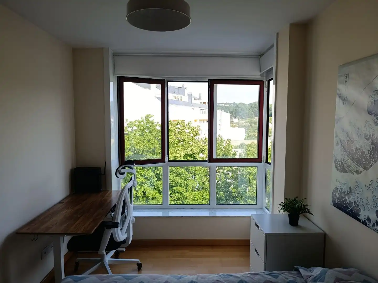 Wohnung zur Miete in Rúa Castelao, 69, Sarria Terrasse von Wohnung zur Miete in Sarria mit Heizung, Parkett und Abstellraum