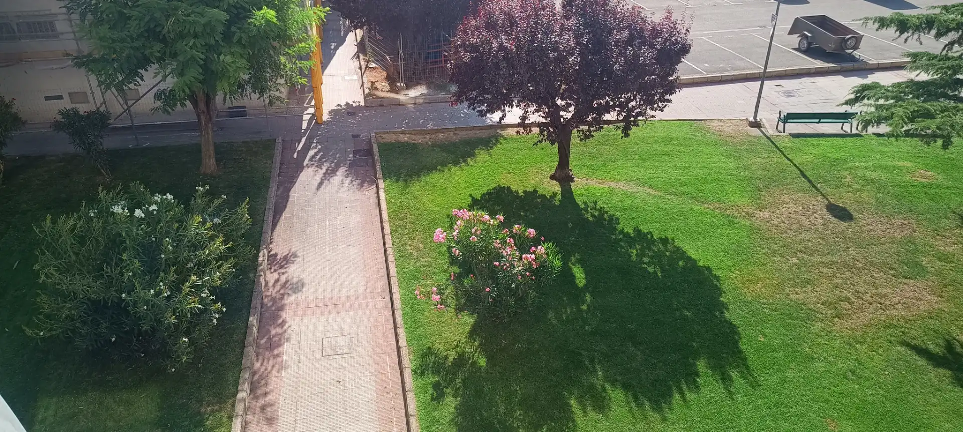 Jardín de Piso de alquiler en  Logroño con Aire acondicionado, Calefacción y Terraza