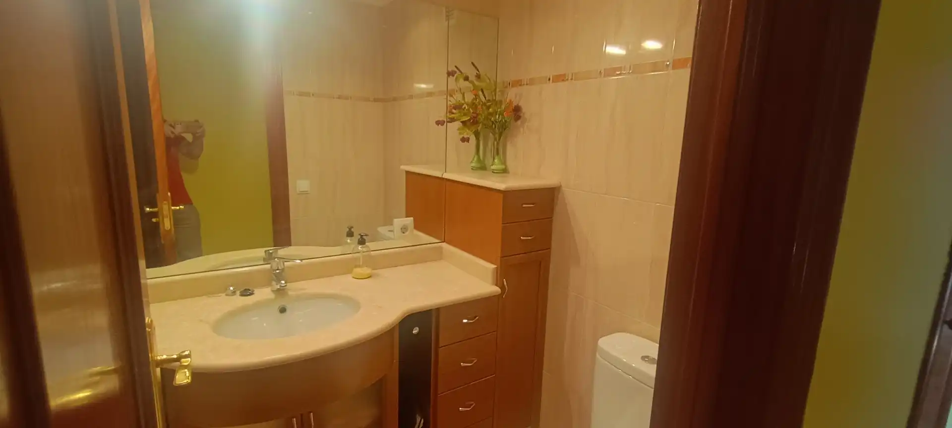 Baño de Piso de alquiler en  Logroño con Aire acondicionado, Calefacción y Terraza