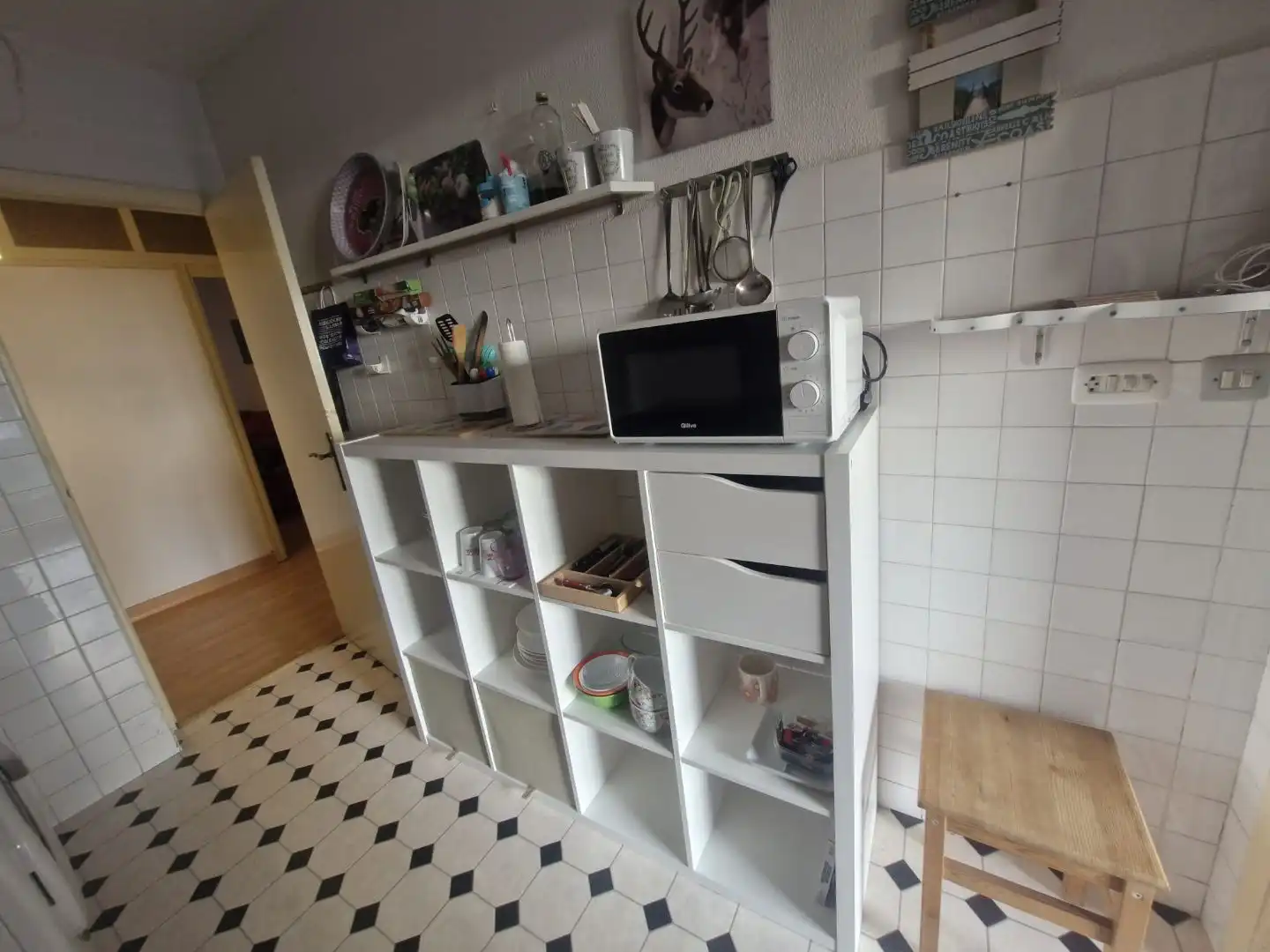 Piso de alquiler en Rúa de la Obra, 8, Sada (A Coruña) Cocina de Piso de alquiler en Sada (A Coruña) con Parquet y Amueblado