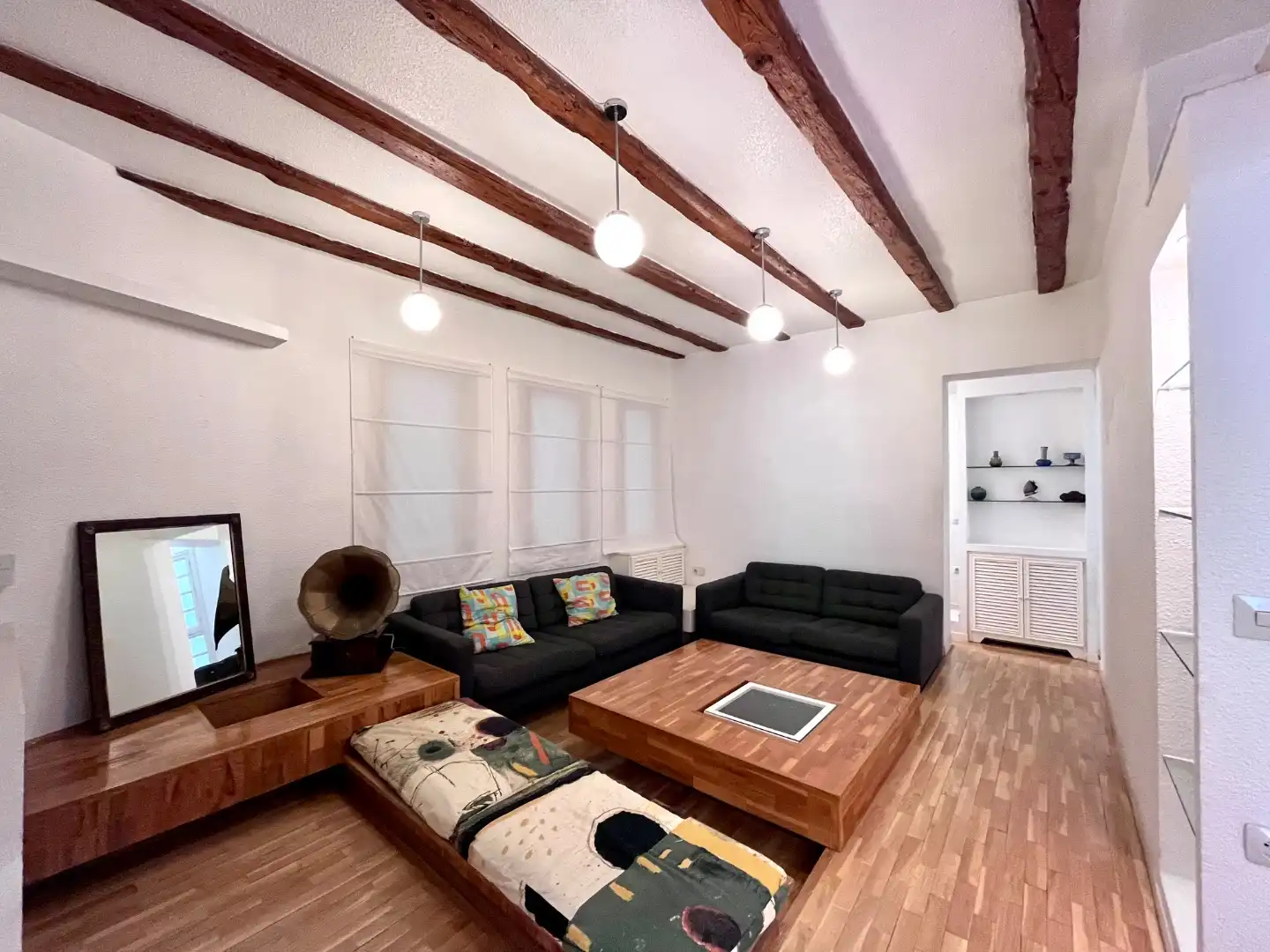 Wohnung zur Miete in Calle de Mallorca, 2, Embajadores - Lavapiés Wohnzimmer von Wohnung zur Miete in Madrid mit Heizung, Möbliert und Balkon