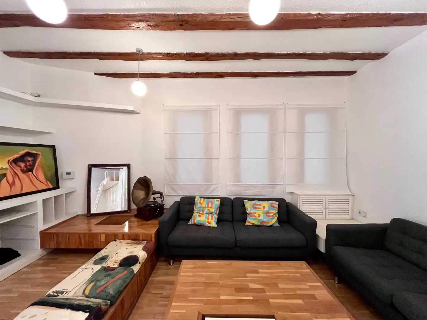 Wohnung zur Miete in Calle de Mallorca, 2, Embajadores - Lavapiés Wohnzimmer von Wohnung zur Miete in Madrid mit Heizung, Möbliert und Balkon