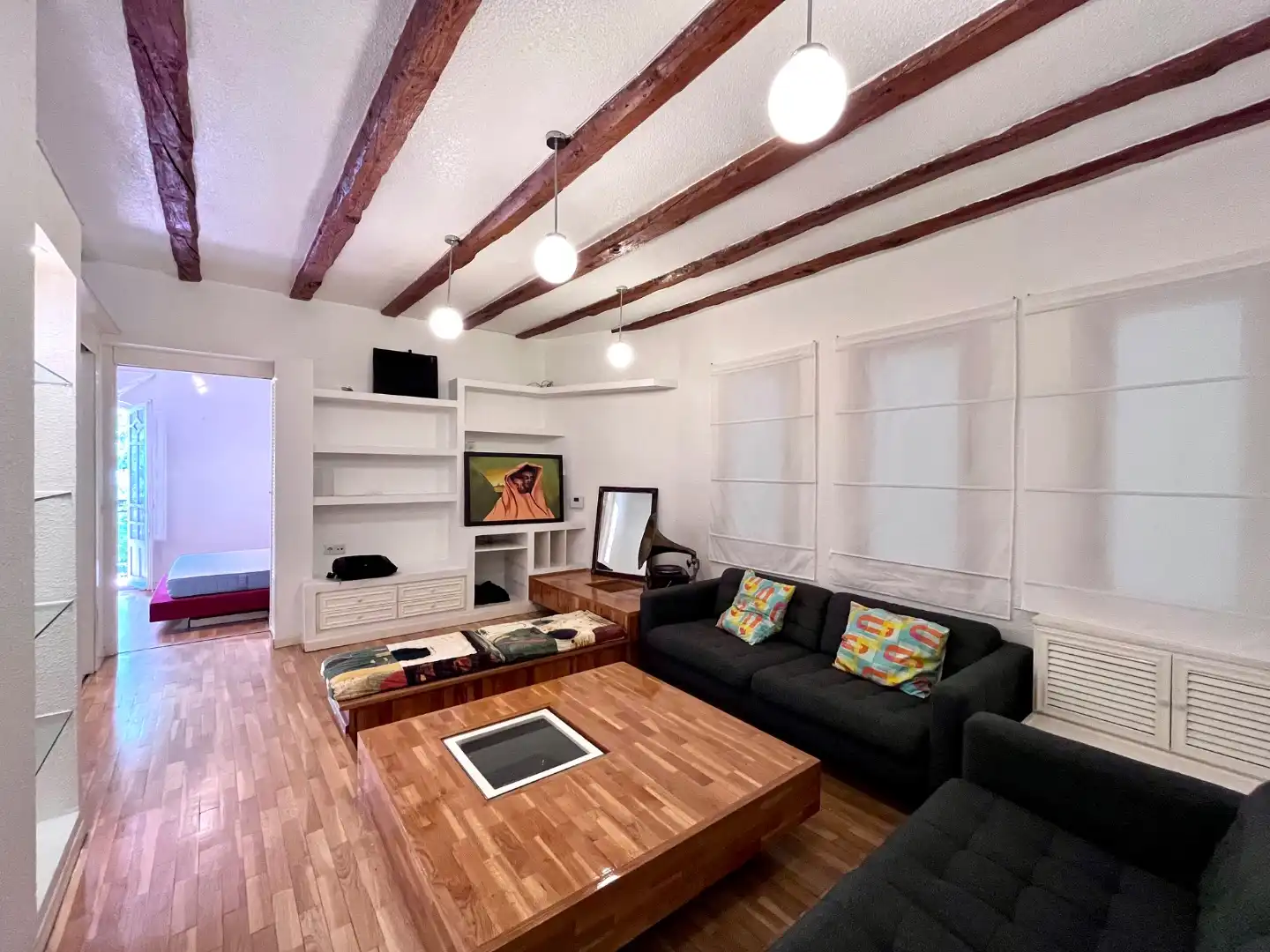 Wohnung zur Miete in Calle de Mallorca, 2, Embajadores - Lavapiés Wohnzimmer von Wohnung zur Miete in Madrid mit Heizung, Möbliert und Balkon