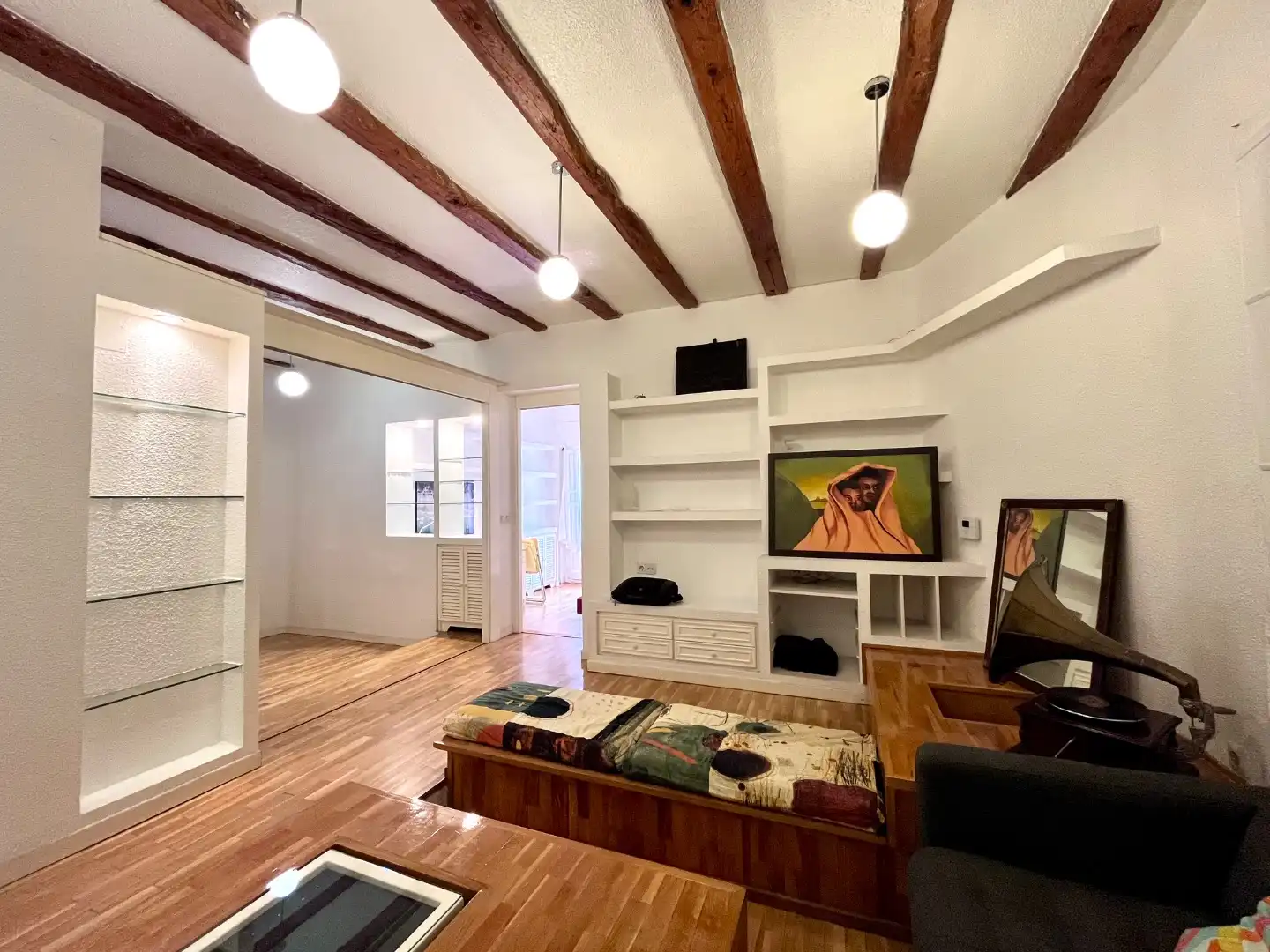 Wohnung zur Miete in Calle de Mallorca, 2, Embajadores - Lavapiés Wohnzimmer von Wohnung zur Miete in Madrid mit Heizung, Möbliert und Balkon