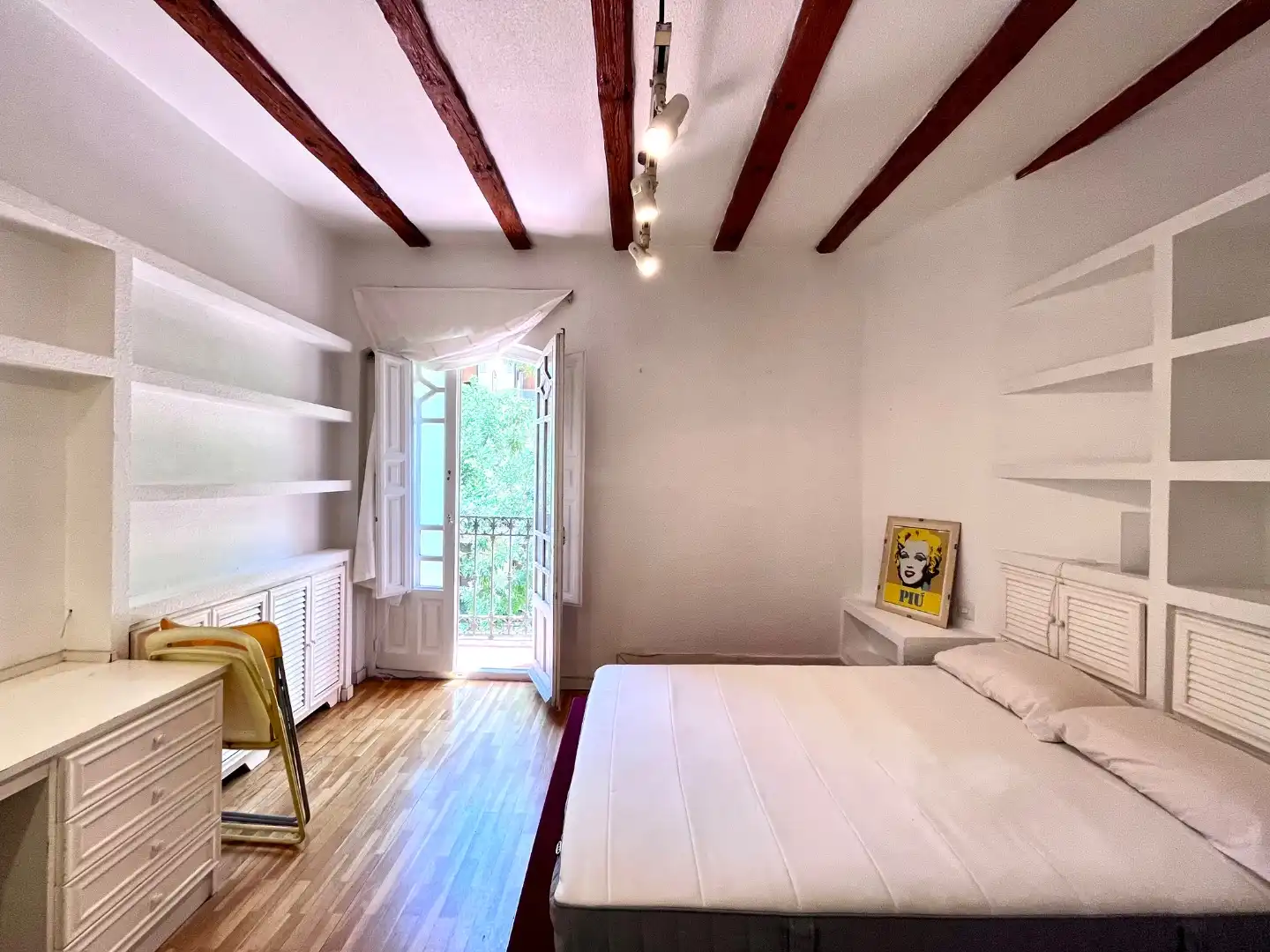 Wohnung zur Miete in Calle de Mallorca, 2, Embajadores - Lavapiés Schlafzimmer von Wohnung zur Miete in Madrid mit Heizung, Möbliert und Balkon