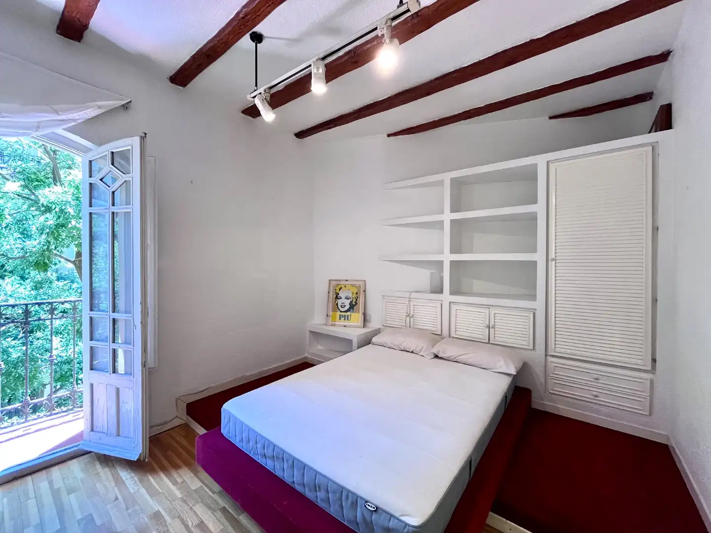Wohnung zur Miete in Calle de Mallorca, 2, Embajadores - Lavapiés Schlafzimmer von Wohnung zur Miete in Madrid mit Heizung, Möbliert und Balkon