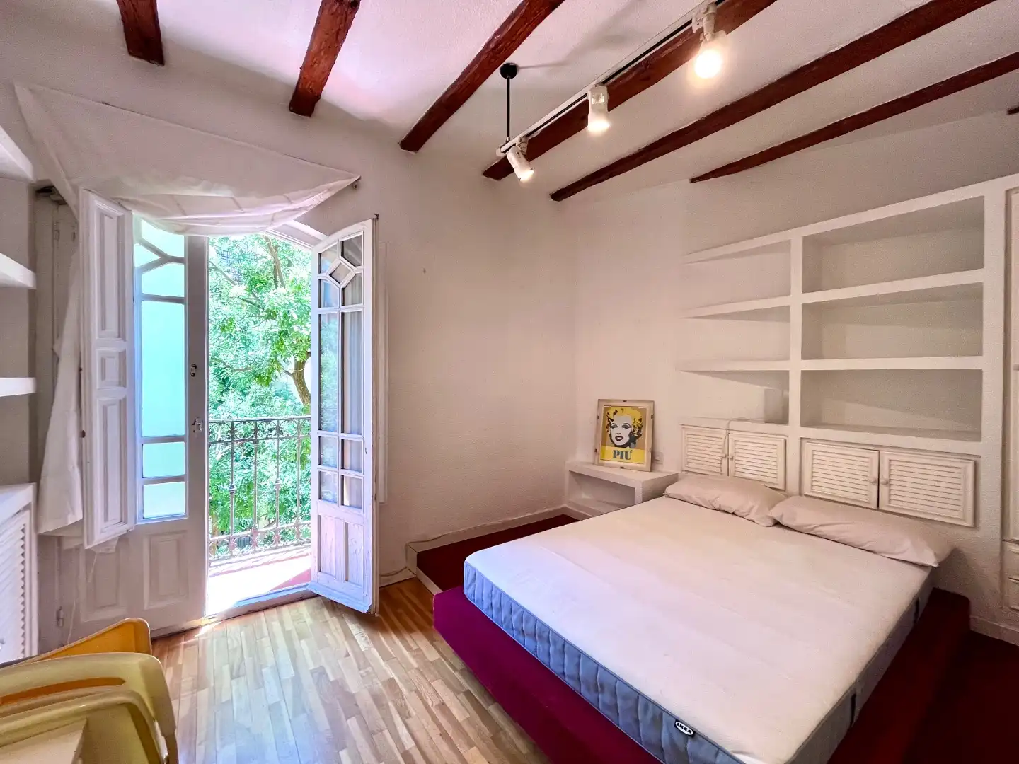 Wohnung zur Miete in Calle de Mallorca, 2, Embajadores - Lavapiés Schlafzimmer von Wohnung zur Miete in Madrid mit Heizung, Möbliert und Balkon