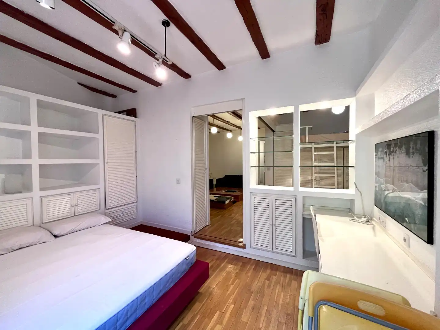 Wohnung zur Miete in Calle de Mallorca, 2, Embajadores - Lavapiés Schlafzimmer von Wohnung zur Miete in Madrid mit Heizung, Möbliert und Balkon