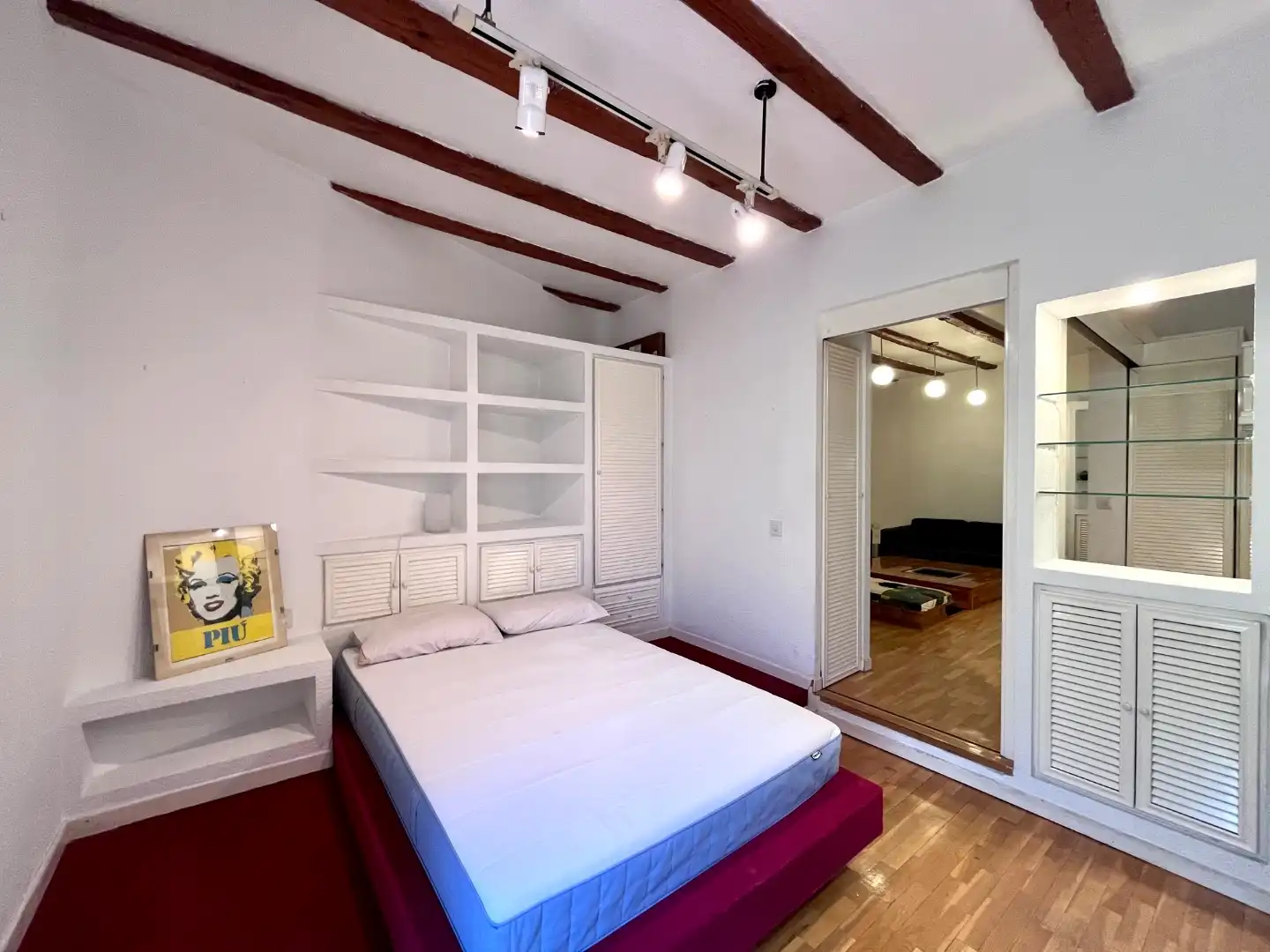 Wohnung zur Miete in Calle de Mallorca, 2, Embajadores - Lavapiés Schlafzimmer von Wohnung zur Miete in Madrid mit Heizung, Möbliert und Balkon