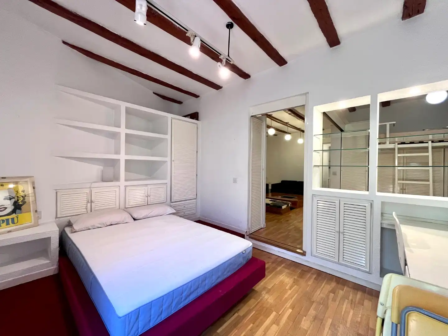 Wohnung zur Miete in Calle de Mallorca, 2, Embajadores - Lavapiés Schlafzimmer von Wohnung zur Miete in Madrid mit Heizung, Möbliert und Balkon