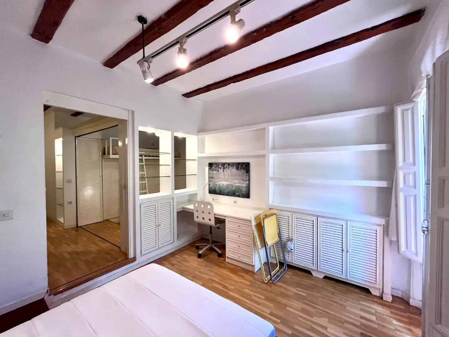 Wohnung zur Miete in Calle de Mallorca, 2, Embajadores - Lavapiés Schlafzimmer von Wohnung zur Miete in Madrid mit Heizung, Möbliert und Balkon