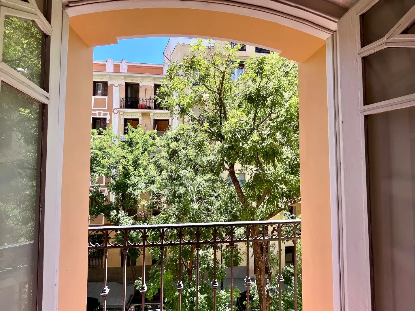 Wohnung zur Miete in Calle de Mallorca, 2, Embajadores - Lavapiés Terrasse von Wohnung zur Miete in Madrid mit Heizung, Möbliert und Balkon