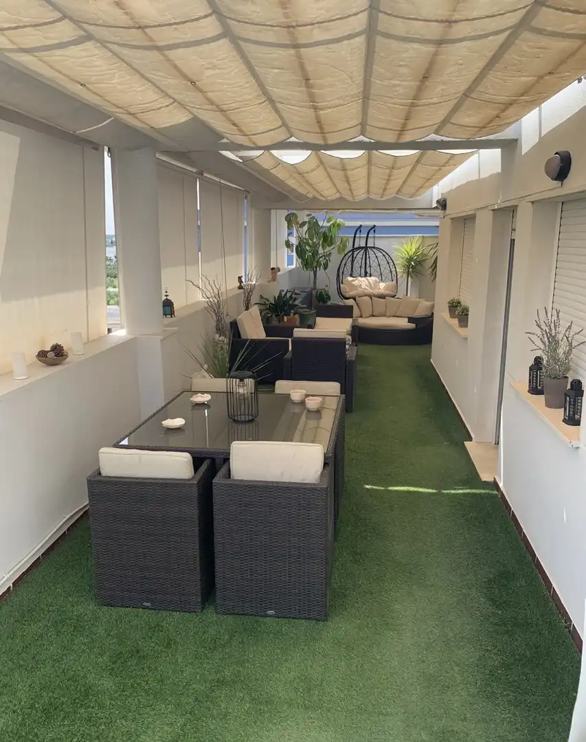 Àtic de lloguer a Calle Averroes, 9, Zona Universitaria Terrassa de Àtic de lloguer en Bormujos amb Aire condicionat, Jardí privat i Terrassa