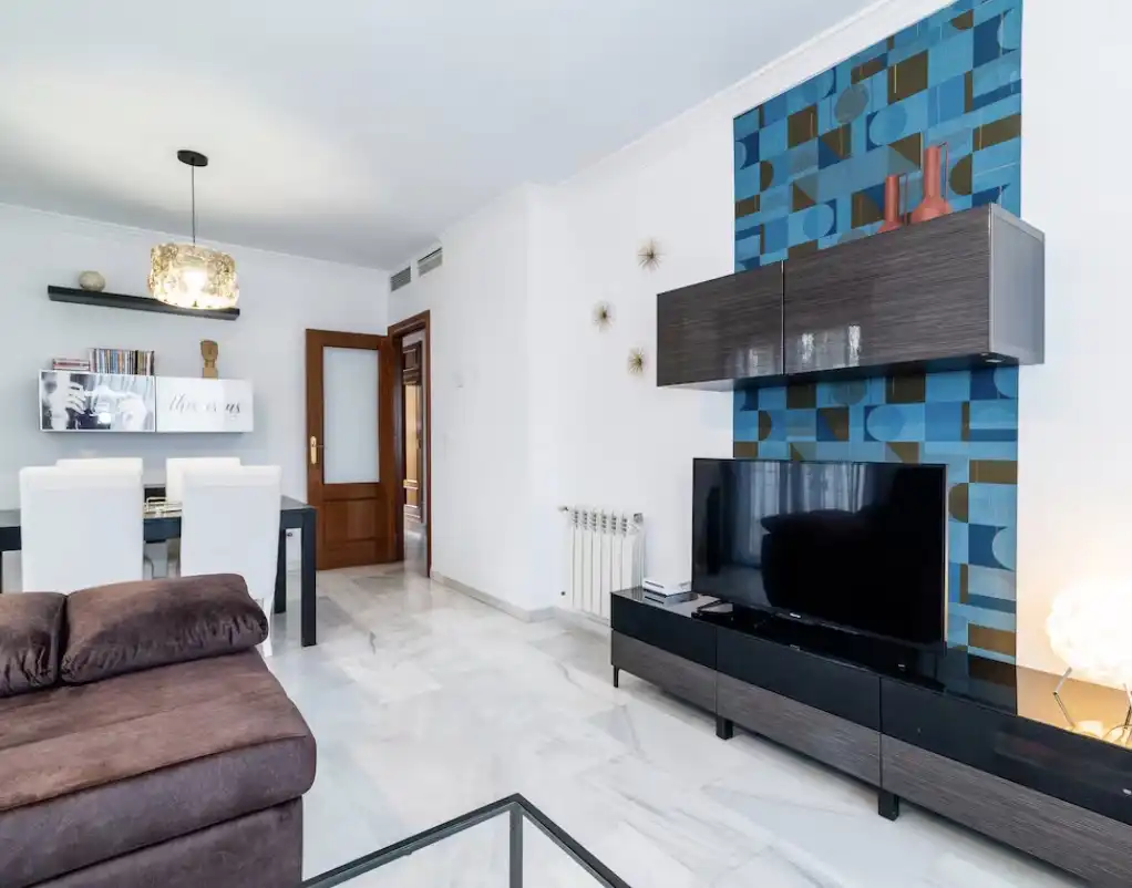 Habitación en Calle Andarax, 16, Barrio de Albaicín Sala de estar de Piso para compartir en Granada con Aire acondicionado, Jardín privado y Parquet