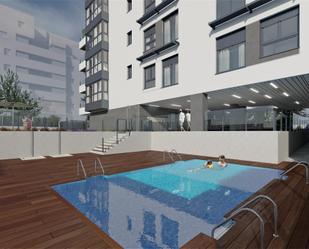 Swimming pool of Flat for sale in  Madrid Capital  with Air Conditioner and Swimming Pool