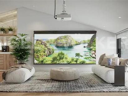 Living room of Planta baja for sale in Sant Feliu de Llobregat  with Air Conditioner, Terrace and Balcony