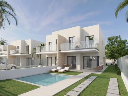 Exterior view of Single-family semi-detached for sale in Cambrils  with Private garden and Swimming Pool