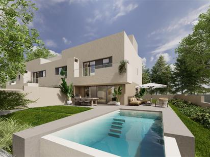 Swimming pool of Single-family semi-detached for sale in Polinyà  with Air Conditioner and Terrace