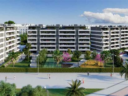 Exterior view of Flat for sale in Dos Hermanas  with Air Conditioner, Heating and Terrace