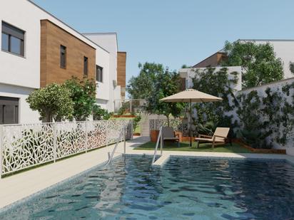 Piscina de Dúplex en venda en Mairena del Aljarafe amb Aire condicionat, Jardí privat i Terrassa