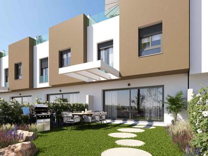 Exterior view of Single-family semi-detached for sale in Vélez-Málaga  with Private garden, Terrace and Storage room